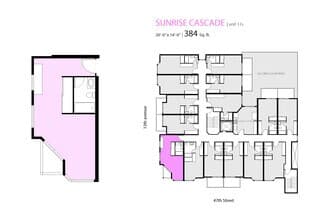 3rd Floor Studio 308 floor plan