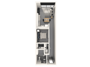 1x1 A 0116 floor plan