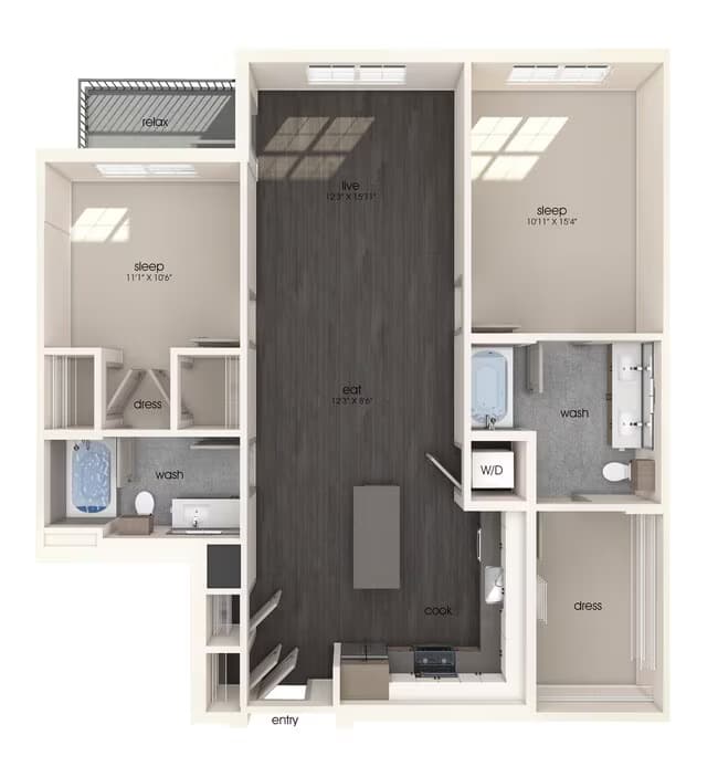 B12 305 floor plan