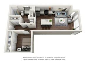 1x1 Open B - MFTE 513MFTE floor plan