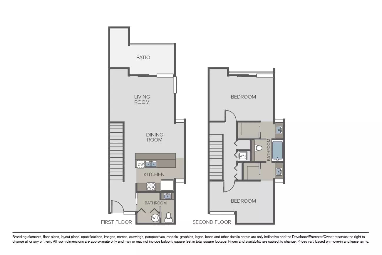 2 Beds • 1 Bath
3D Tour 5206 floor plan