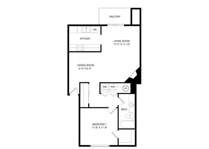 Unit B203 B203 floor plan