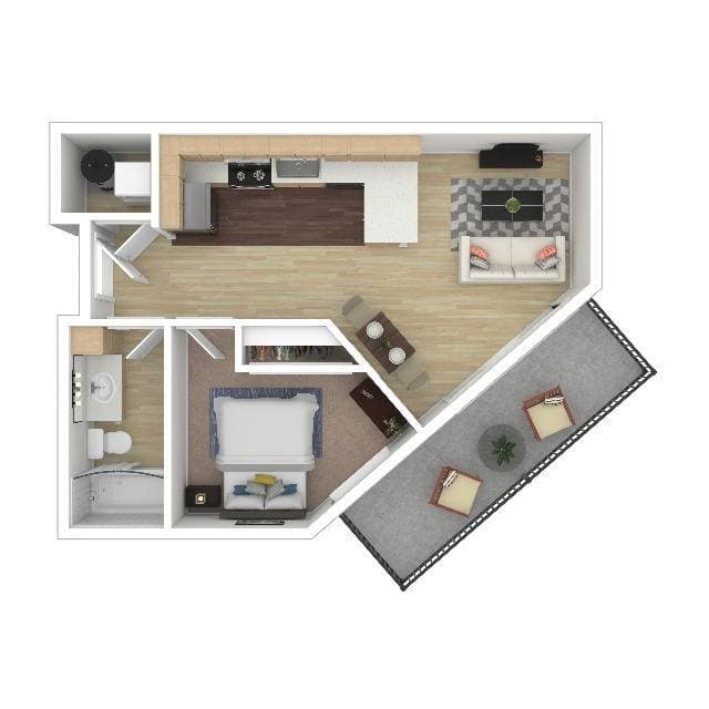 Willow - Income Restricted floor plan