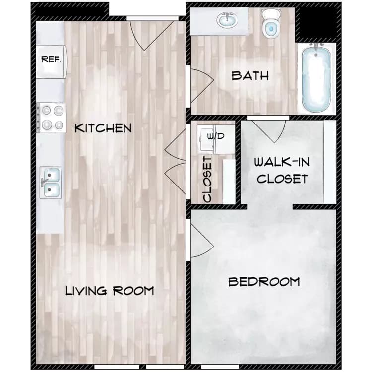 Unit A305 A305 floor plan
