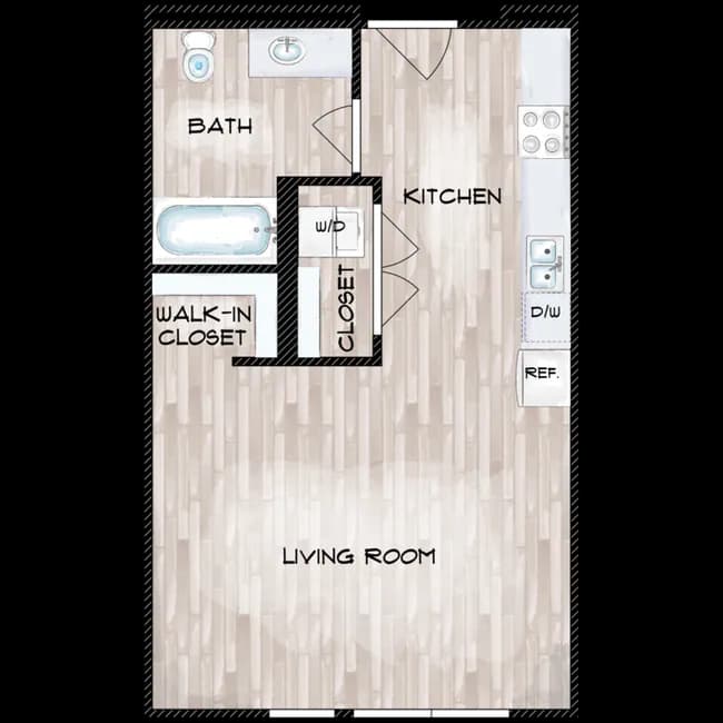 Unit A1 B802 floor plan