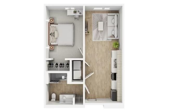 1x1 A A304 floor plan