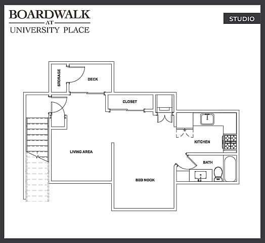 Carriage Studio with Garage 5511-A floor plan
