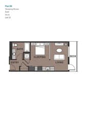 Open One Bedroom 0G 211 floor plan