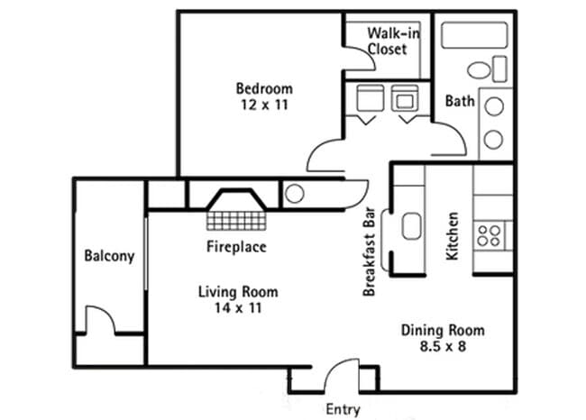 Unit EEE108 AAA201 floor plan