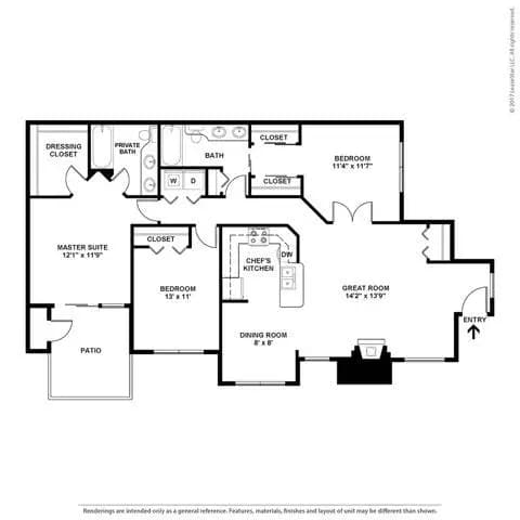 Waterstone B-310 floor plan