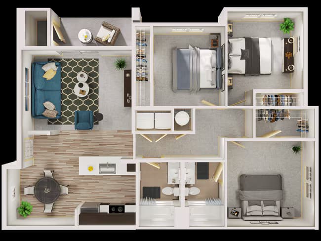 Olympus B401 floor plan