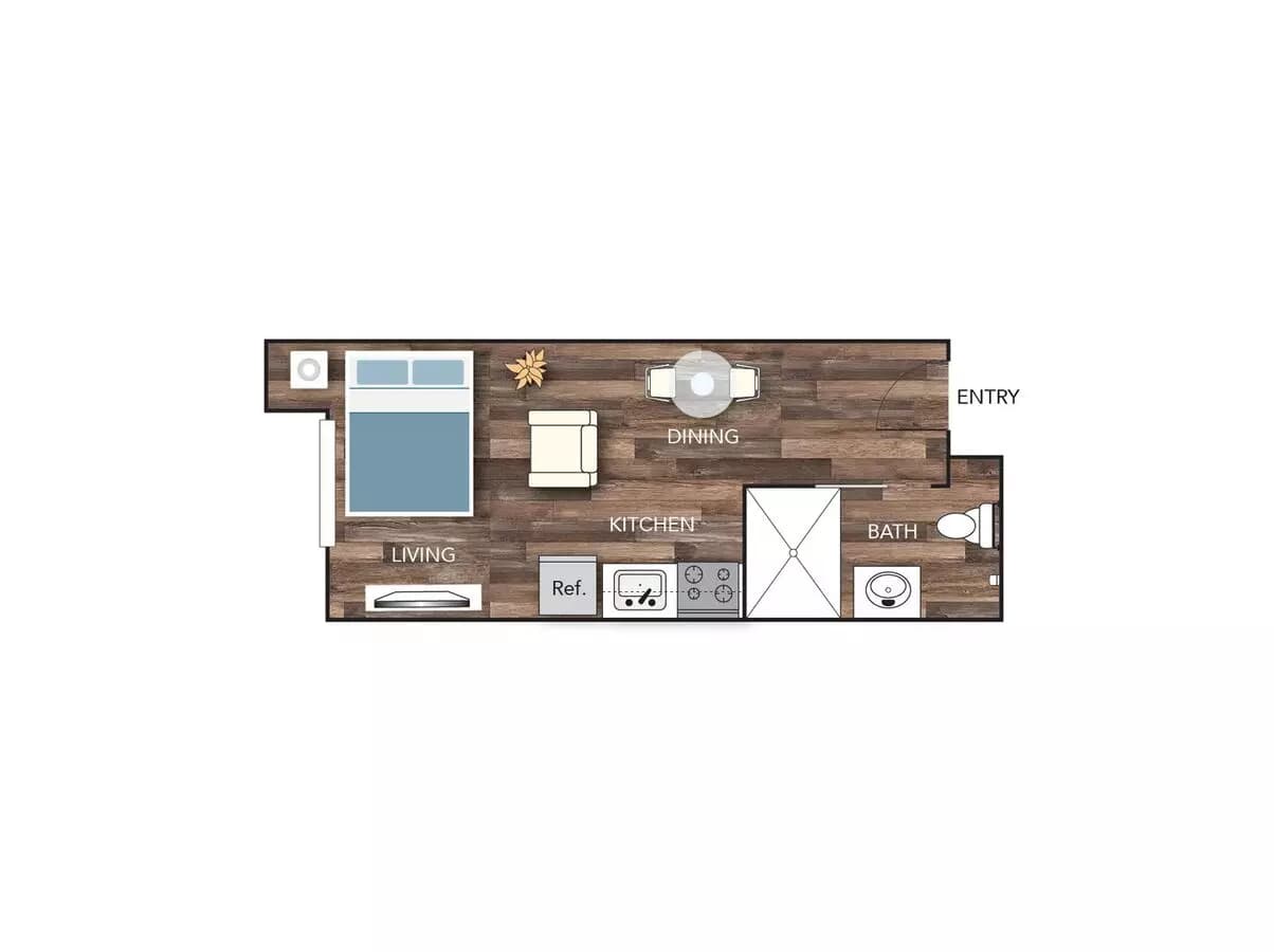 Micro Loft Affordable 209 floor plan