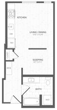 Studio 206 floor plan