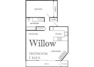 Willow 03-1B floor plan