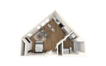 Studio F 706 floor plan