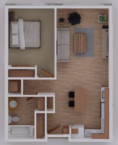 A1 A-407 floor plan