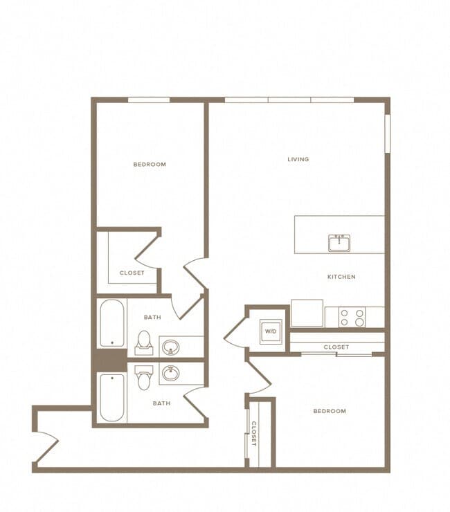 B4 2x2 405 floor plan