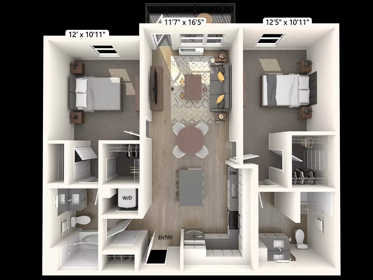 B5-1108-1124sf-DI 002-557 floor plan