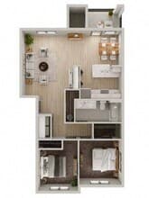 2x1 - C1 03-203 floor plan