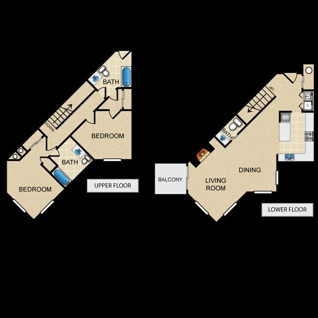 Walnut D332 floor plan