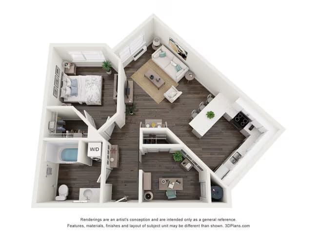 Baker A 424 floor plan