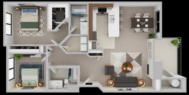 Eclipse - 2x2 G102 floor plan