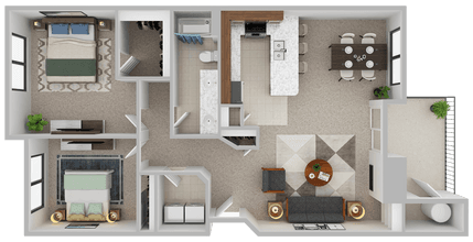 Horizon - 2x1 E204 floor plan