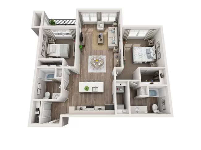 Stevens II S-206 floor plan
