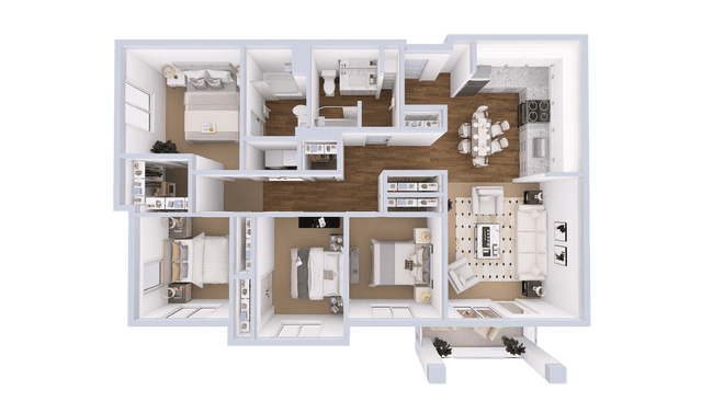 Unit A214 A414 floor plan