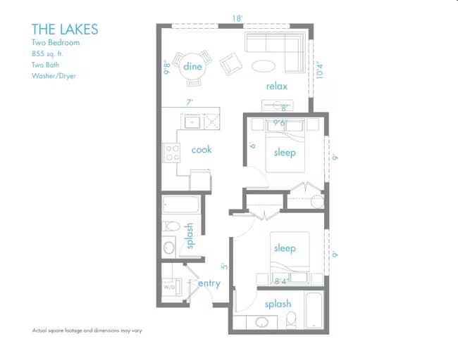 The Lakes 317 floor plan