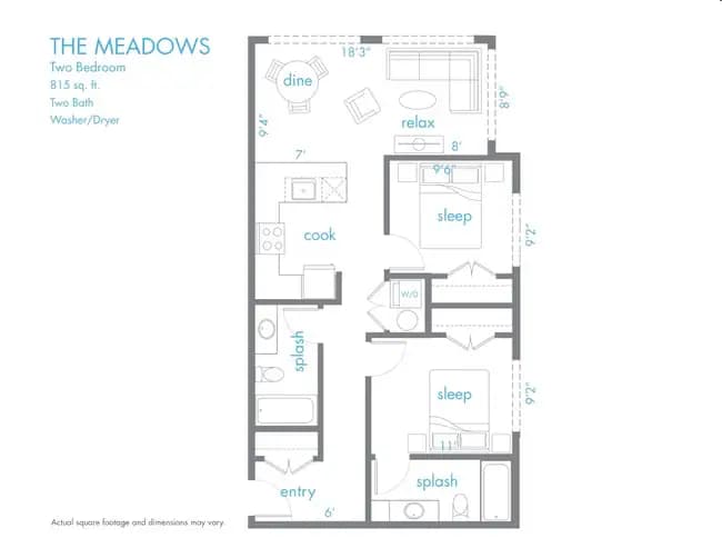 The Meadows 401 floor plan
