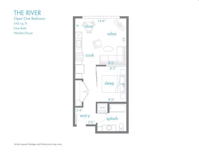 The River 505 floor plan