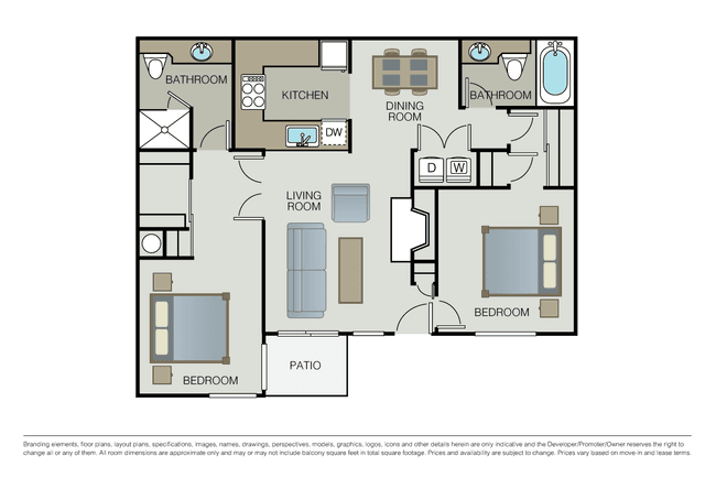 Plan 2B G207 floor plan