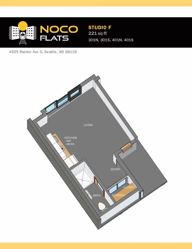 Studio F S301 floor plan