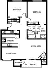 B2 D304 floor plan