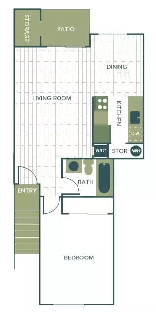 Unit I206 I206 floor plan