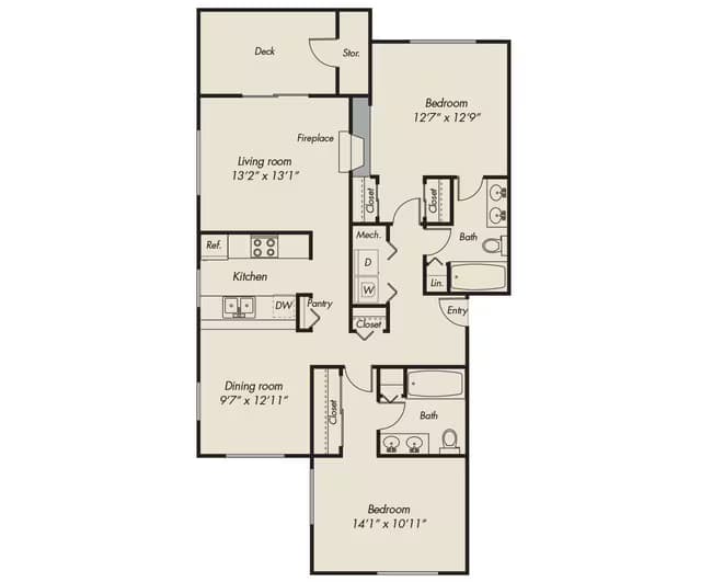 1084 00V-279 floor plan