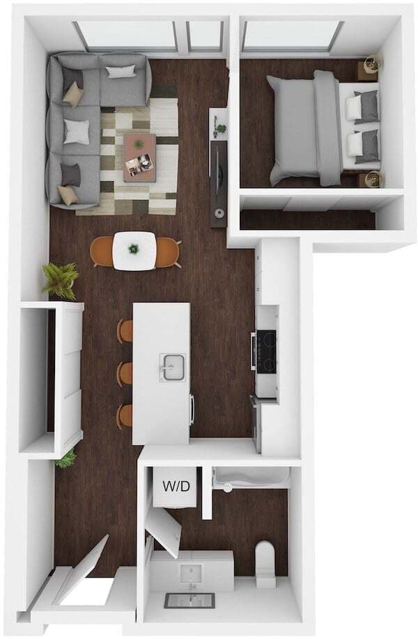 1 Bed/1 Bath-C9 004 floor plan