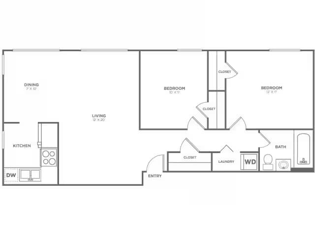 Long-Restored 10-406 floor plan