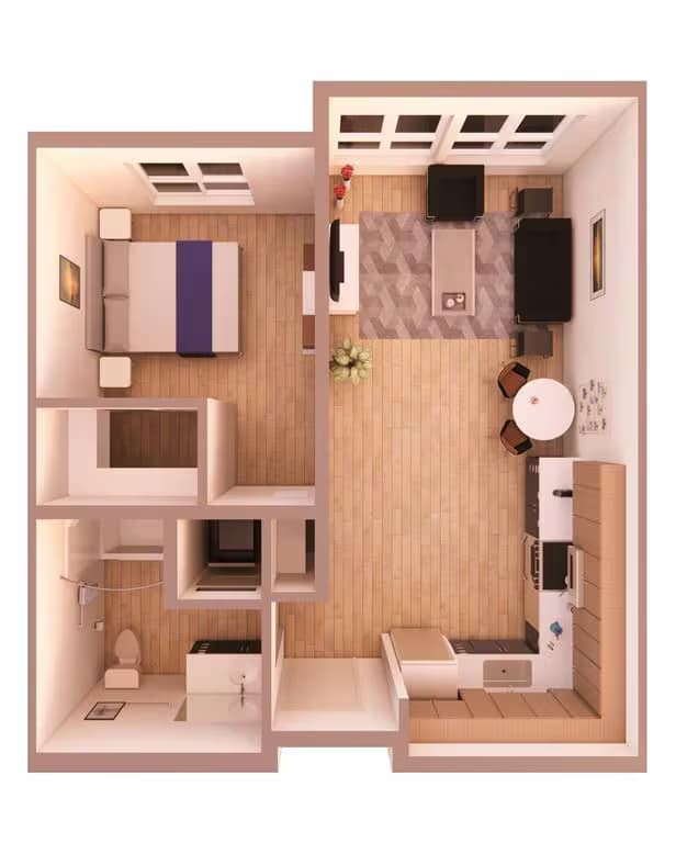 Uptown 326 floor plan