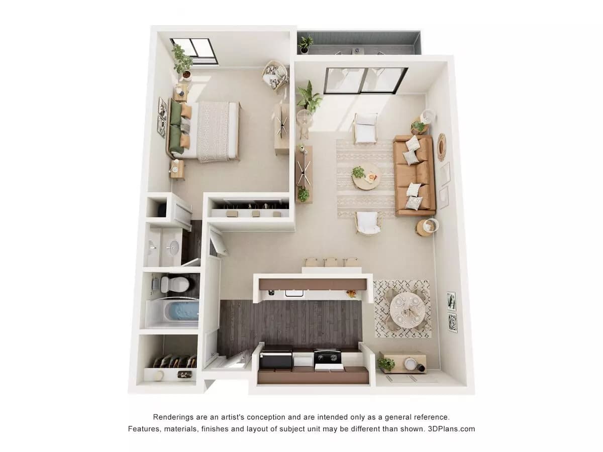 Unit 307B 307B floor plan