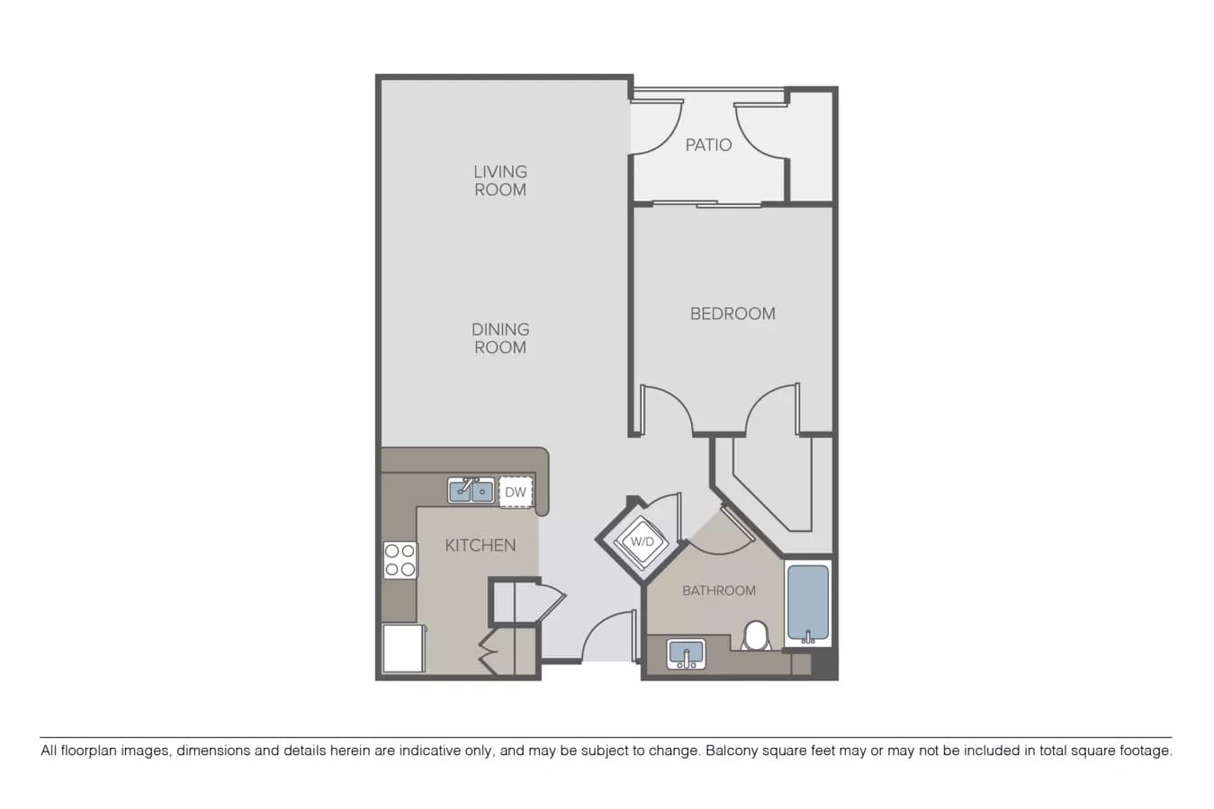 1 Bed • 1 Bath
3D Tour 2301 floor plan