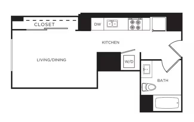 Unit 1210 808 floor plan