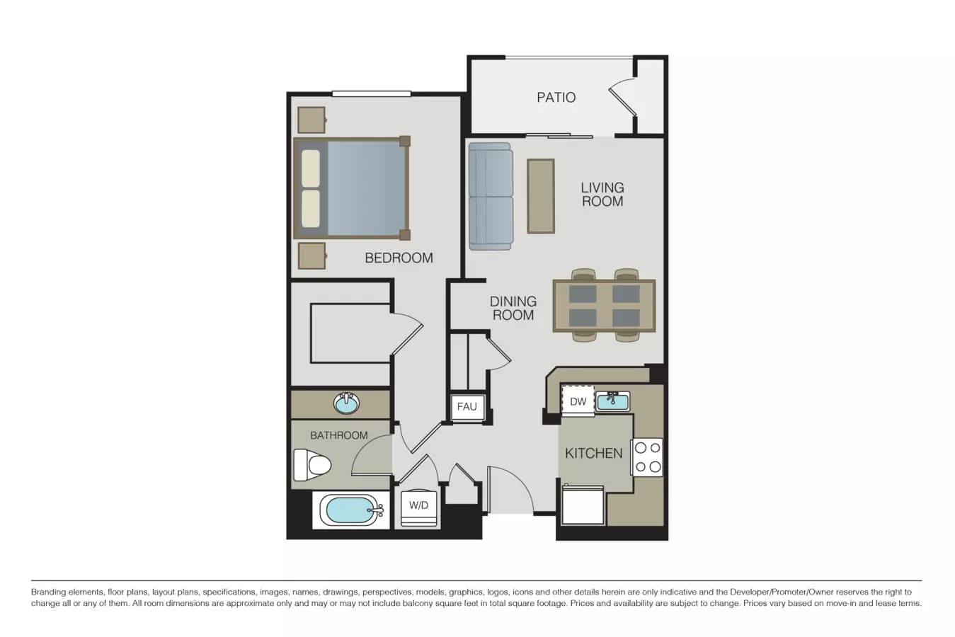 1 Bed • 1 Bath
3D Tour 2031 floor plan