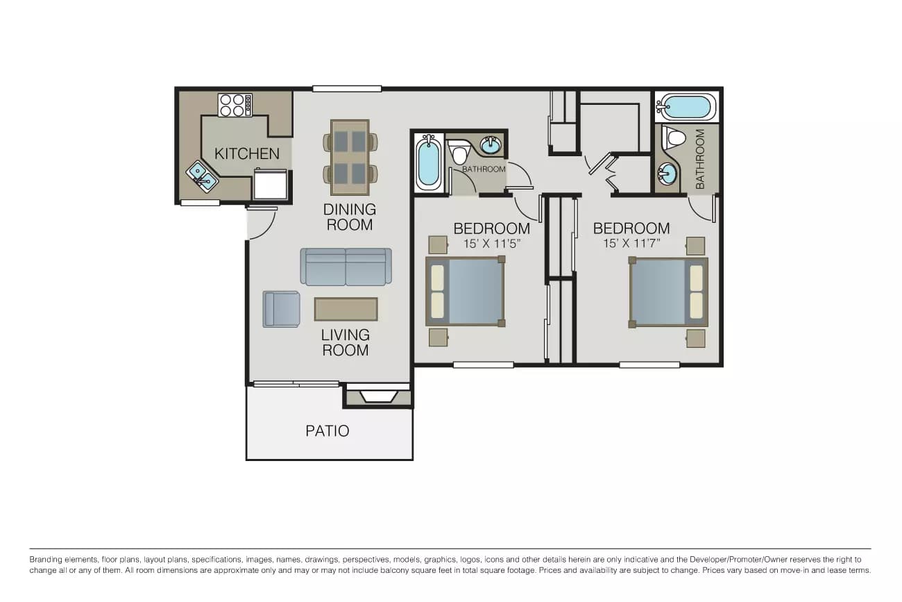Plan 2A F070 floor plan