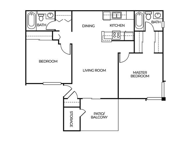 2x2 046 floor plan