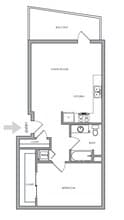 1X1 K - 1X1 K 215-208 floor plan