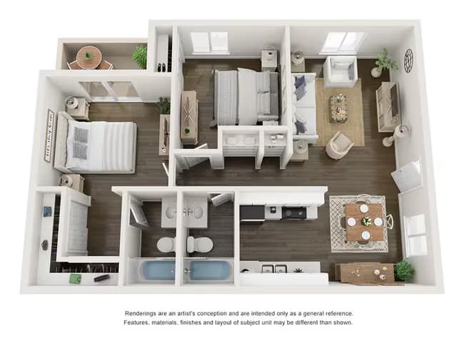 Two Bedroom floor plan