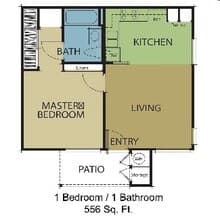 1x1 1033 floor plan