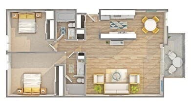 2x2 2900-221 floor plan